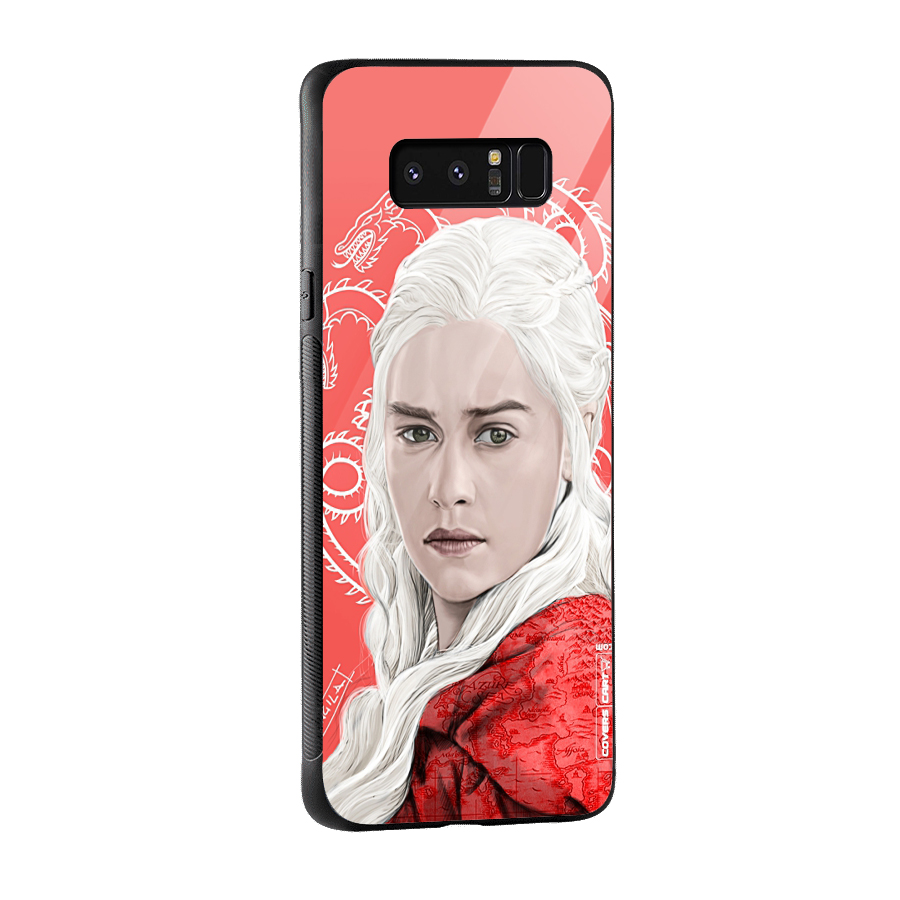 Khaleesi The Living Dragon Glass Back Case for Galaxy Note 8
