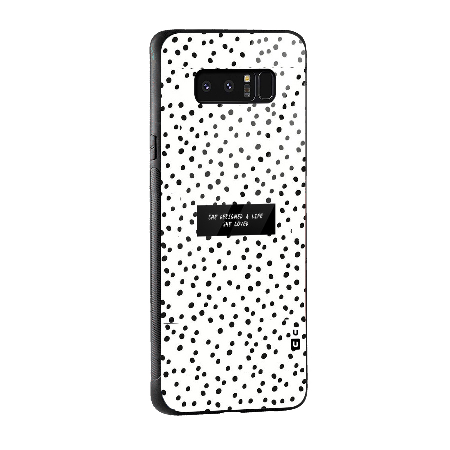 Life Loved Glass Back Case for Galaxy Note 8