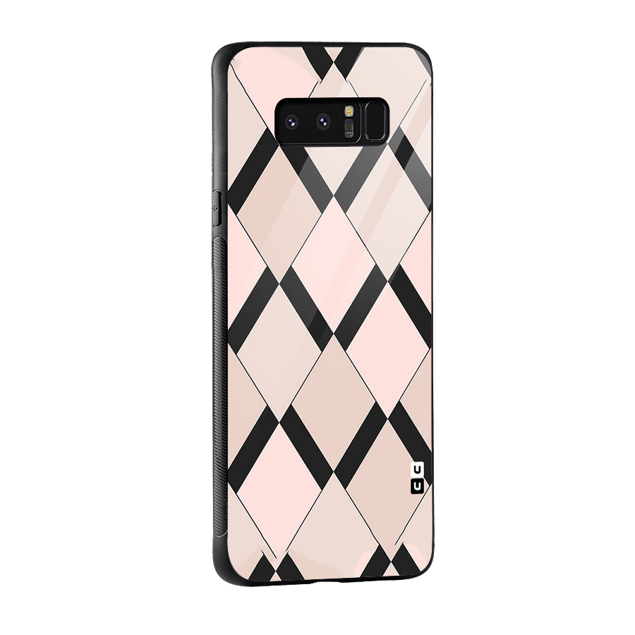 Light Pink Glass Back Case for Galaxy Note 8