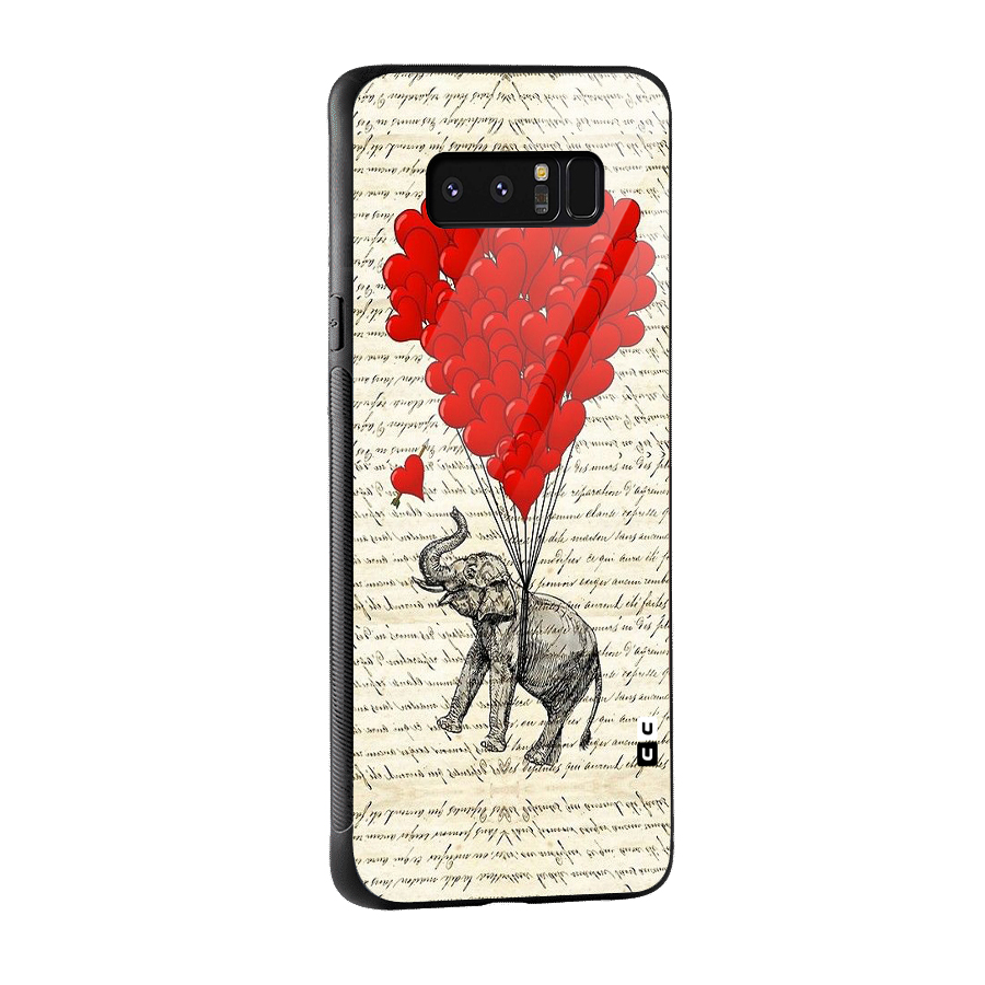 Love Weight Glass Back Case for Galaxy Note 8