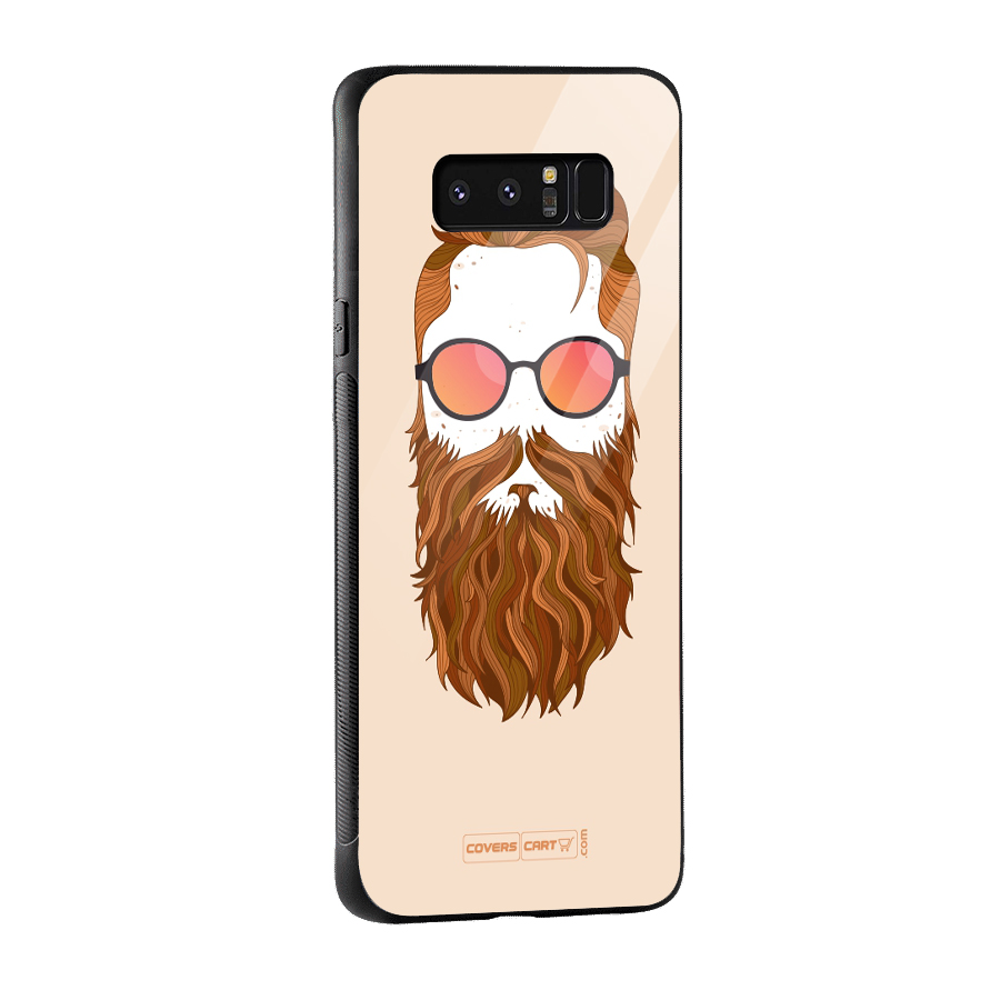 Man in Beard Glass Back Case for Galaxy Note 8