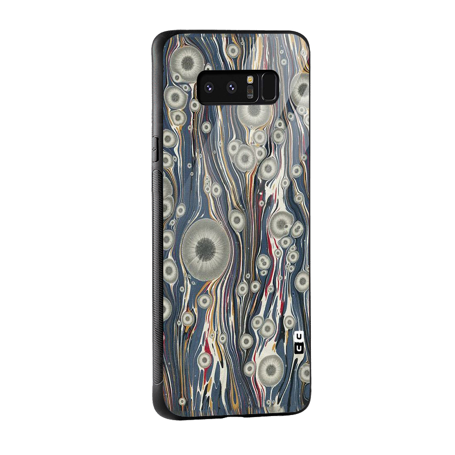 Mini Circles Glass Back Case for Galaxy Note 8