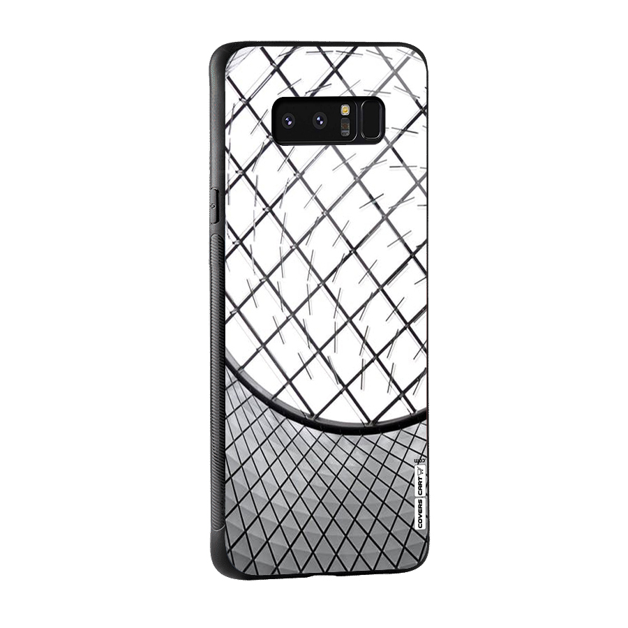 Modern Abstract Pattern Glass Back Case for Galaxy Note 8
