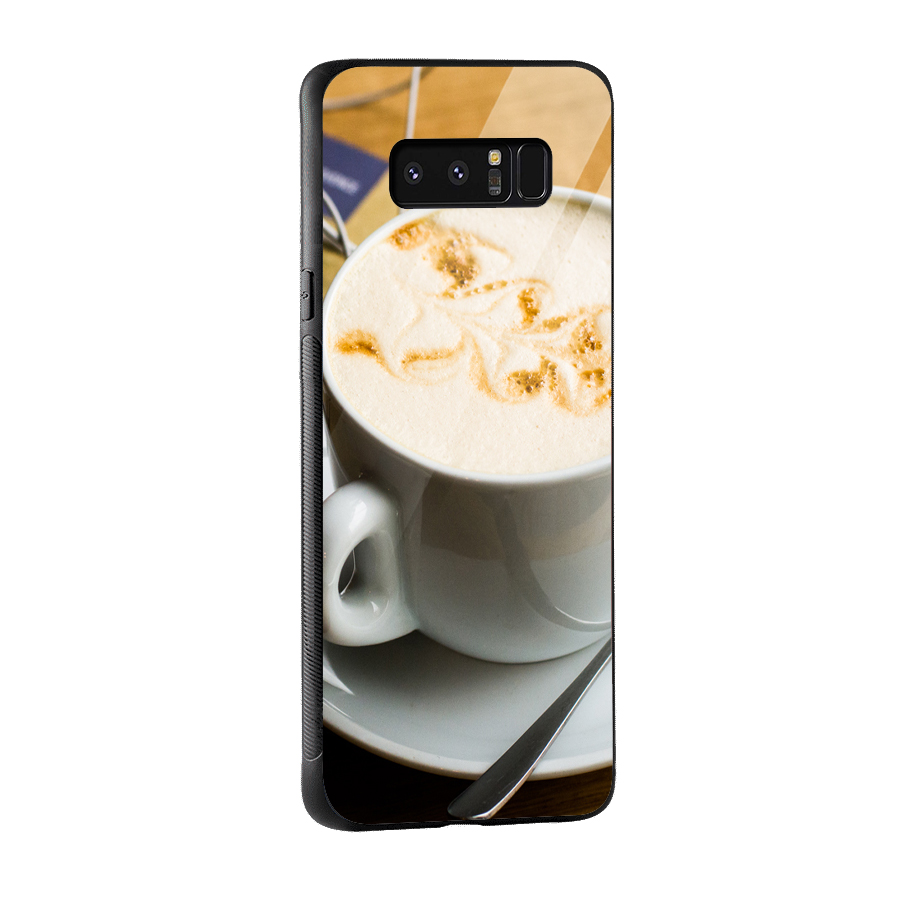 Morning Coffee Glass Back Case for Galaxy Note 8