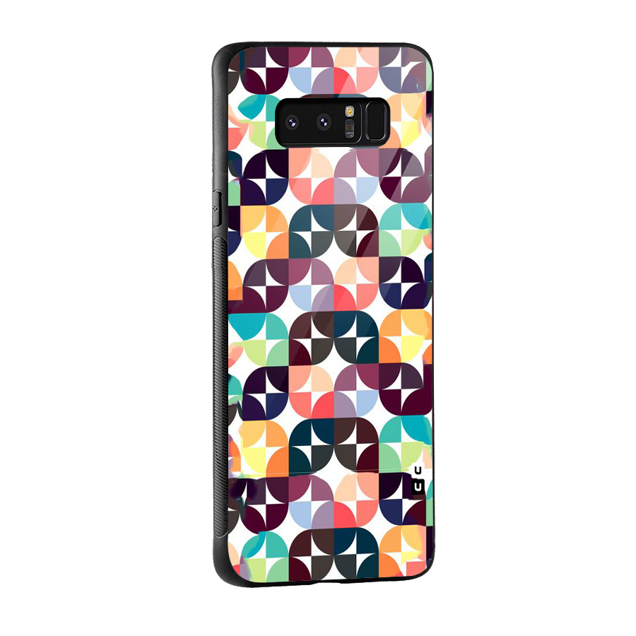 Multicolor Arc Glass Back Case for Galaxy Note 8