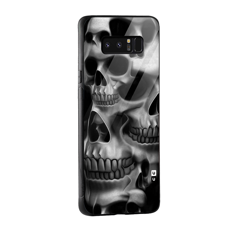 Multiple Skulls Glass Back Case for Galaxy Note 8