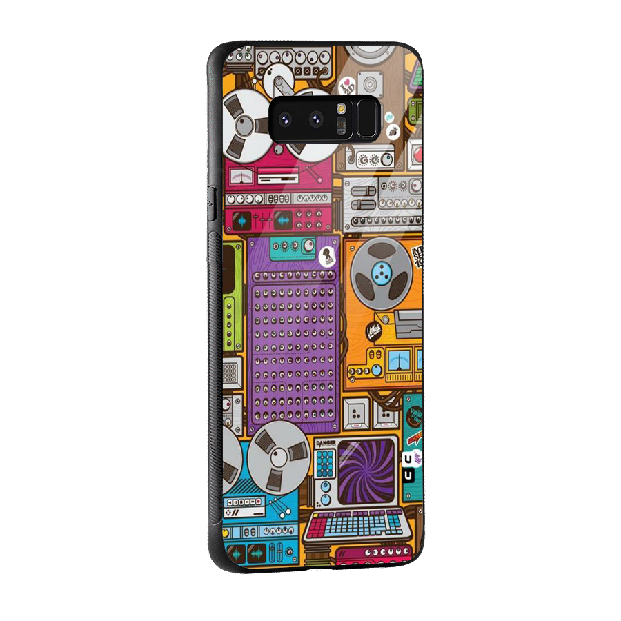 Music Decks Glass Back Case for Galaxy Note 8