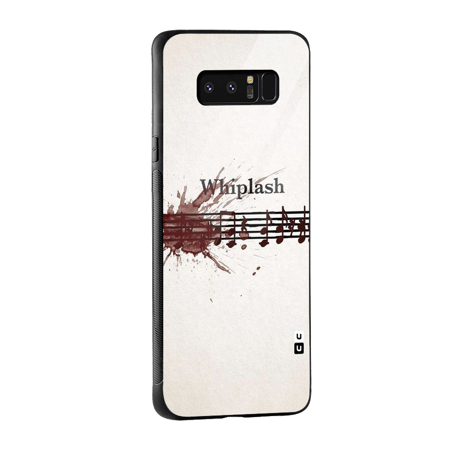 Music Notes Splash Glass Back Case for Galaxy Note 8