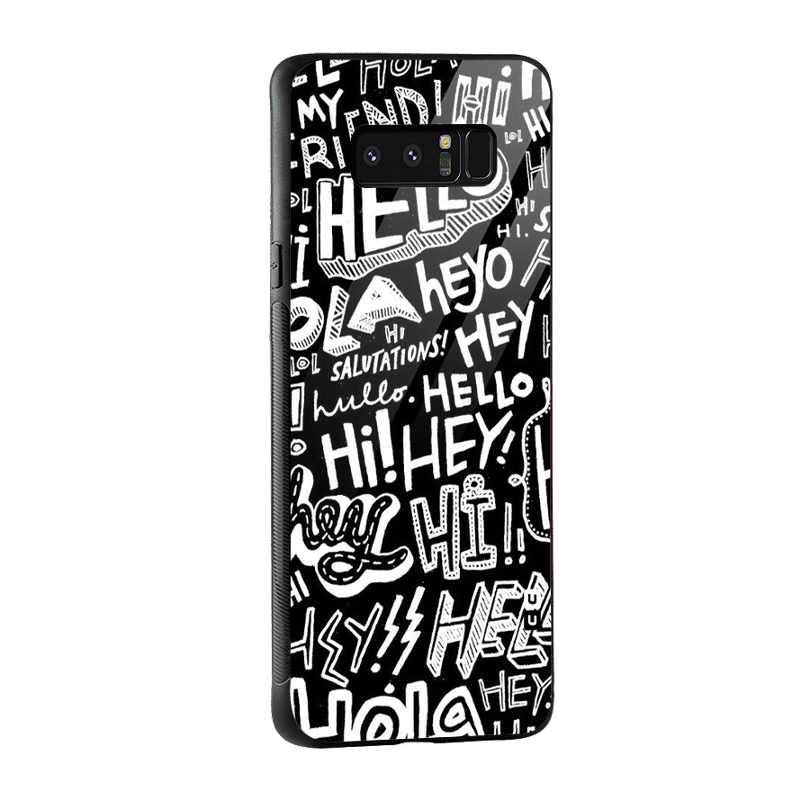 My Friend Glass Back Case for Galaxy Note 8