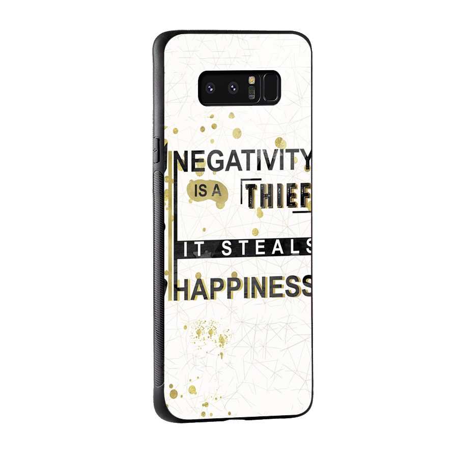 Negativity Thief Glass Back Case for Galaxy Note 8