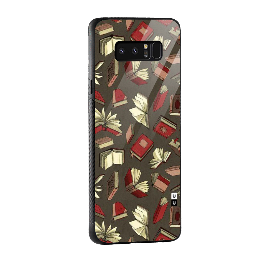 Nerd Head Glass Back Case for Galaxy Note 8