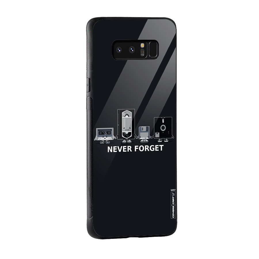 Never Forget Glass Back Case for Galaxy Note 8