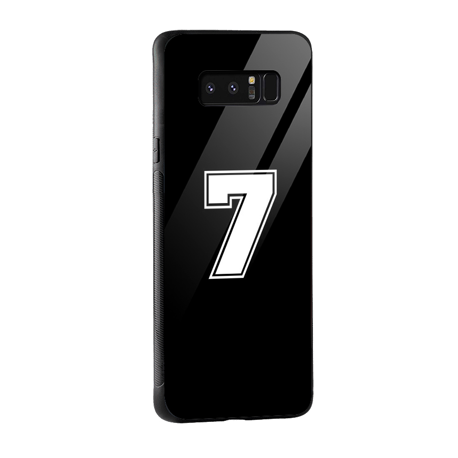 Number 7 Glass Back Case for Galaxy Note 8