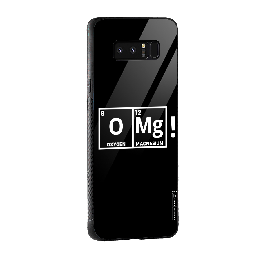 OMG Chemistry Pun Glass Back Case for Galaxy Note 8