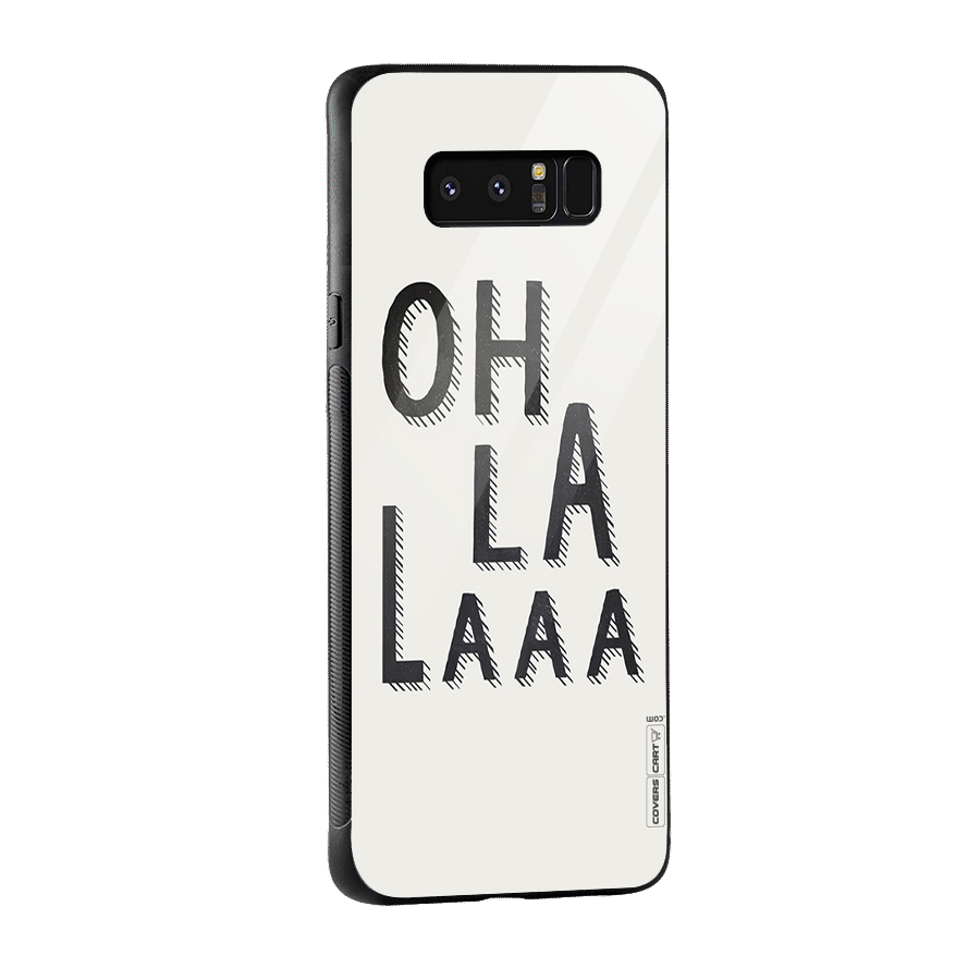 Oh La La Glass Back Case for Galaxy Note 8
