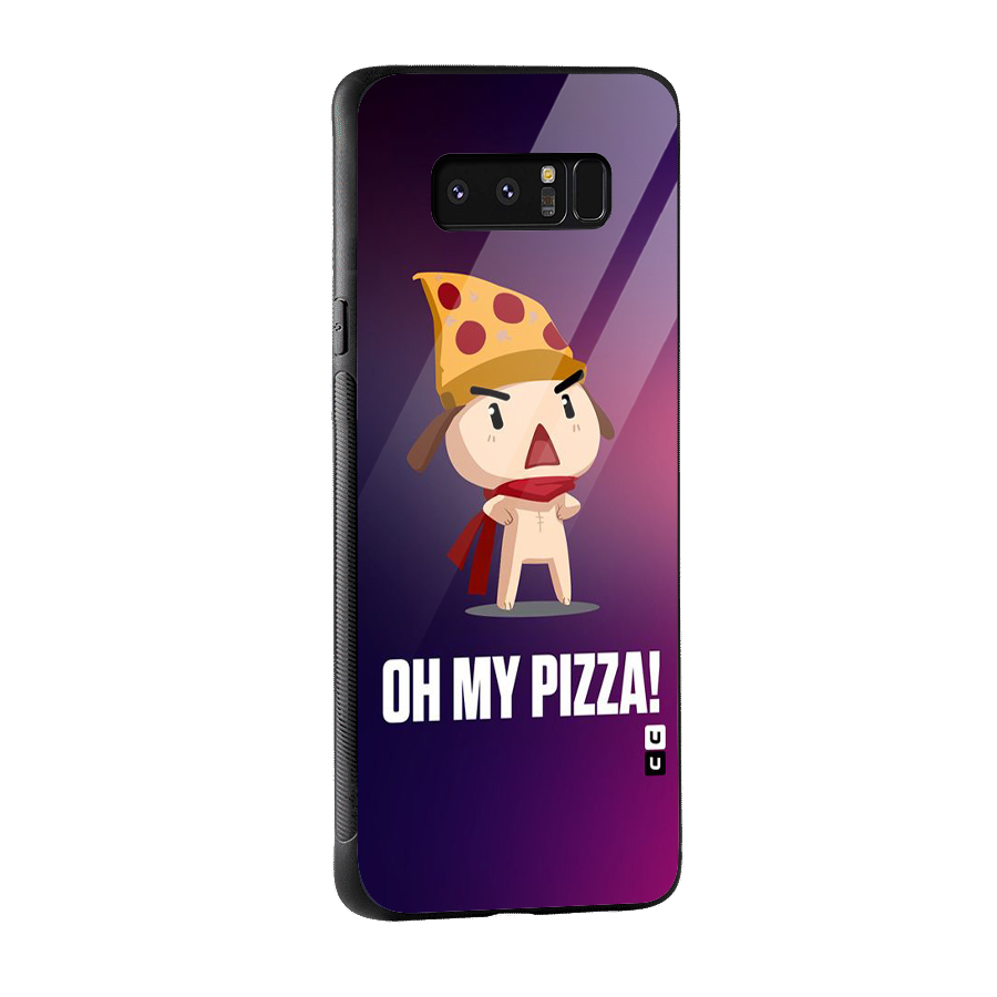 Oh My Pizza Glass Back Case for Galaxy Note 8
