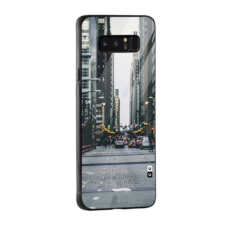 Only Streets Glass Back Case for Galaxy Note 8