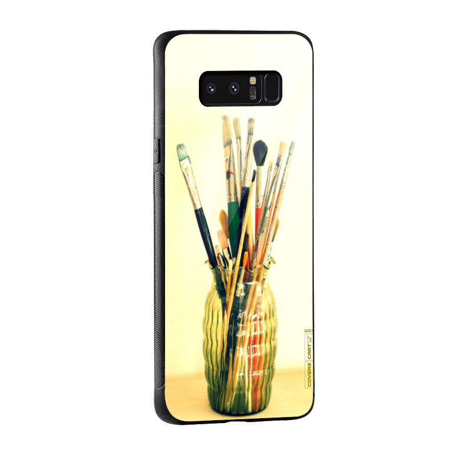Paint Vass Glass Back Case for Galaxy Note 8