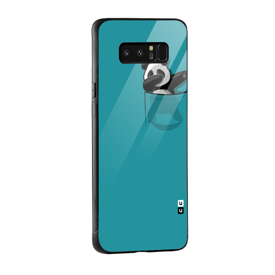 Panda Dabbing Away Glass Back Case for Galaxy Note 8