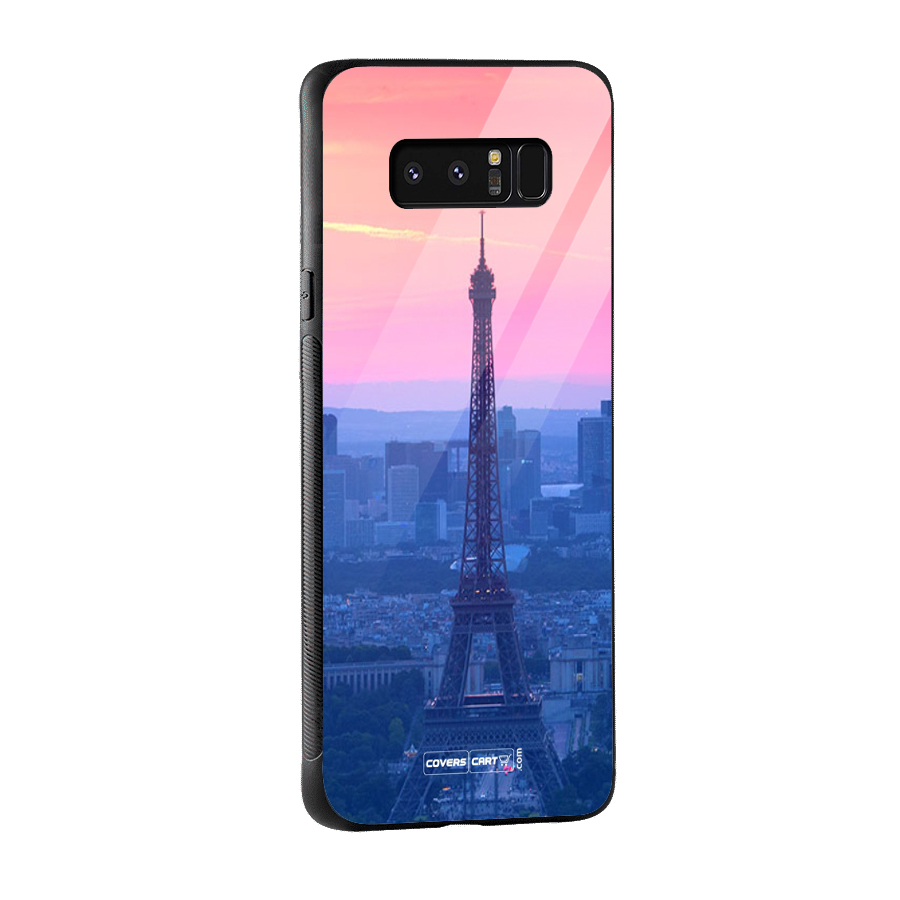 Paris Tower Glass Back Case for Galaxy Note 8