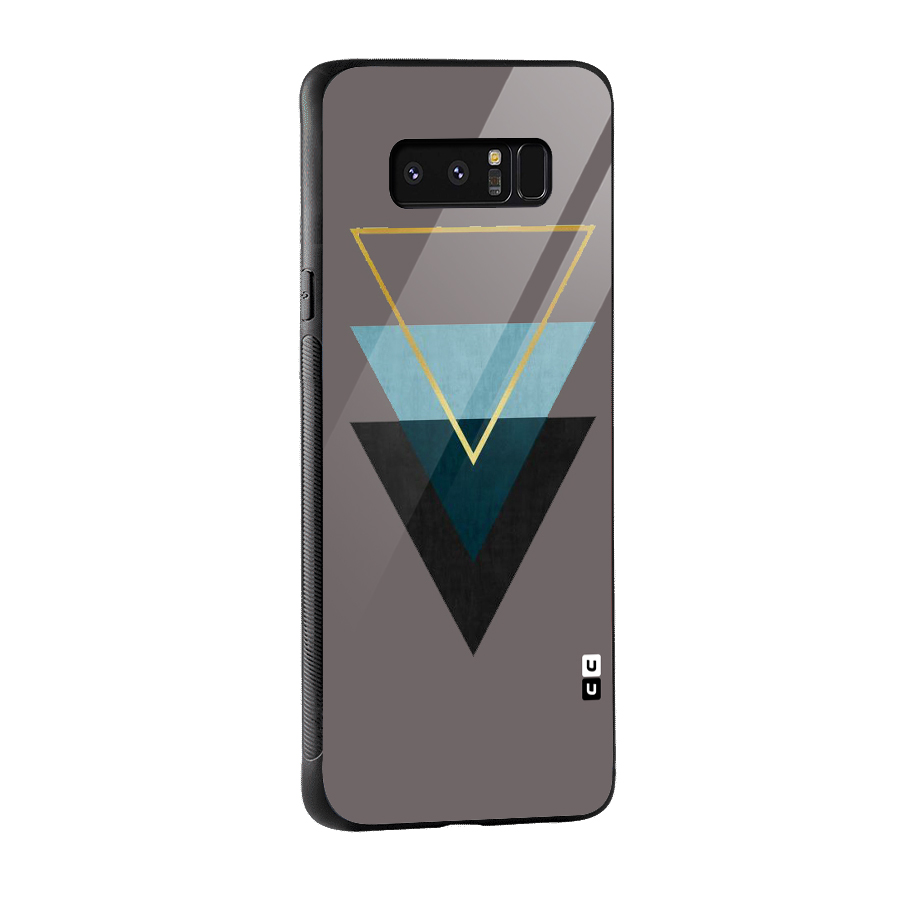 Pastel Triangle Glass Back Case for Galaxy Note 8