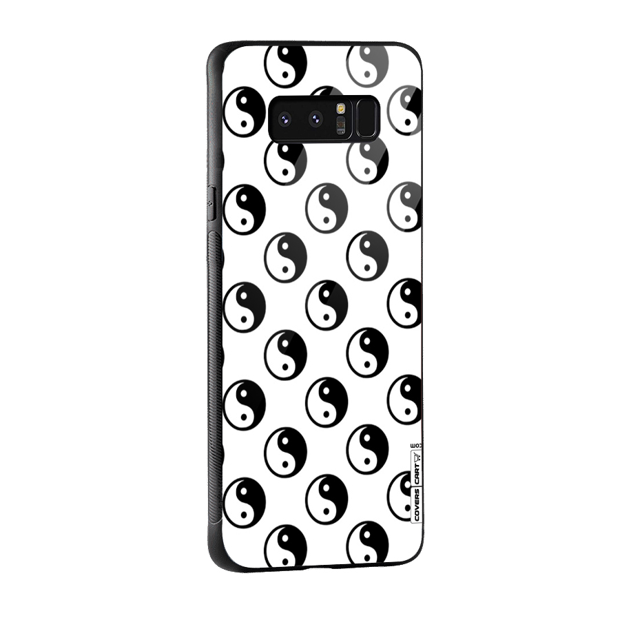 Peace Balls Glass Back Case for Galaxy Note 8