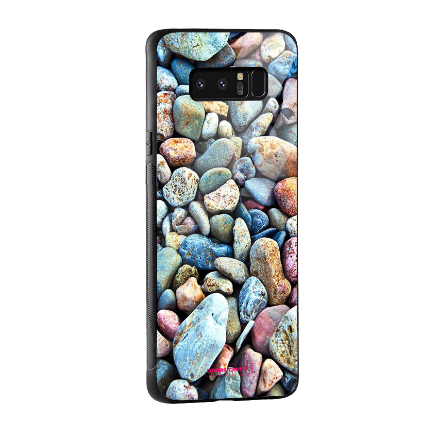 Pebbles Glass Back Case for Galaxy Note 8