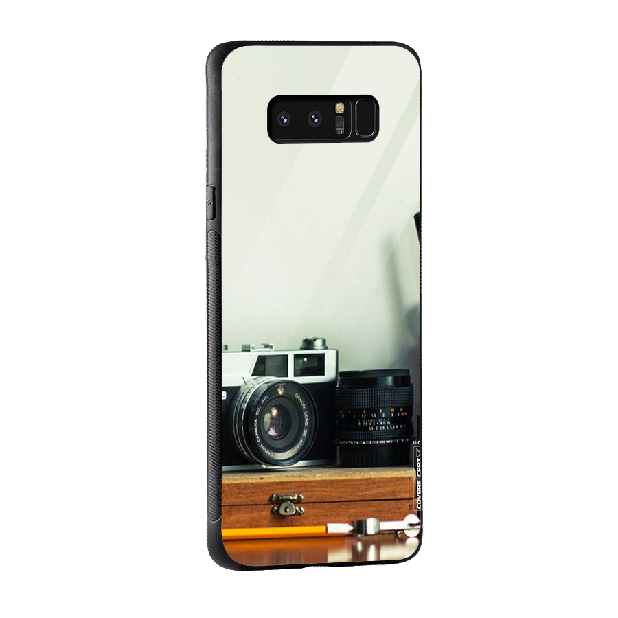 Photographer Desk Glass Back Case for Galaxy Note 8