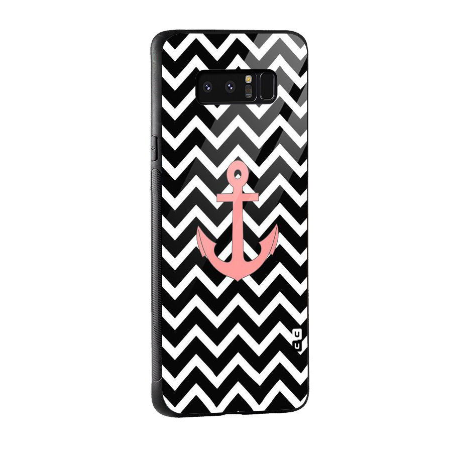Pink Sailor Glass Back Case for Galaxy Note 8