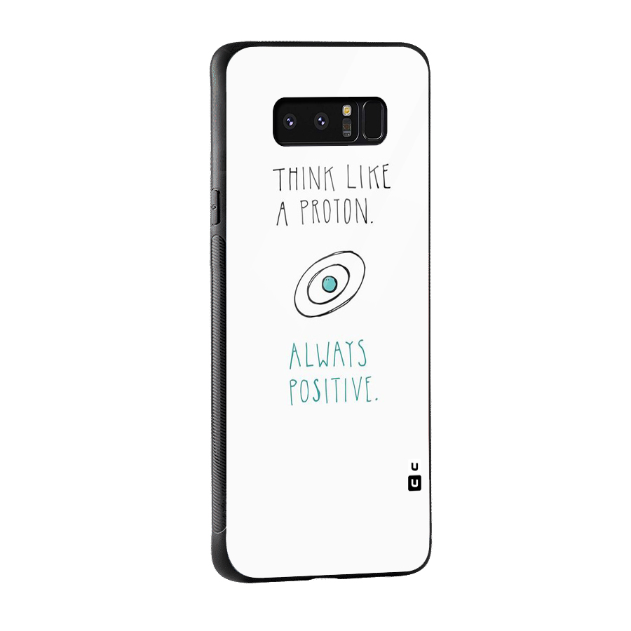Proton Positive Glass Back Case for Galaxy Note 8