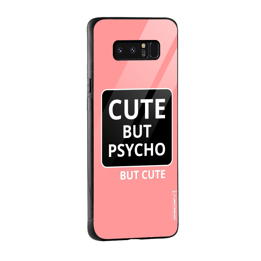 Psycho But Cute Glass Back Case for Galaxy Note 8