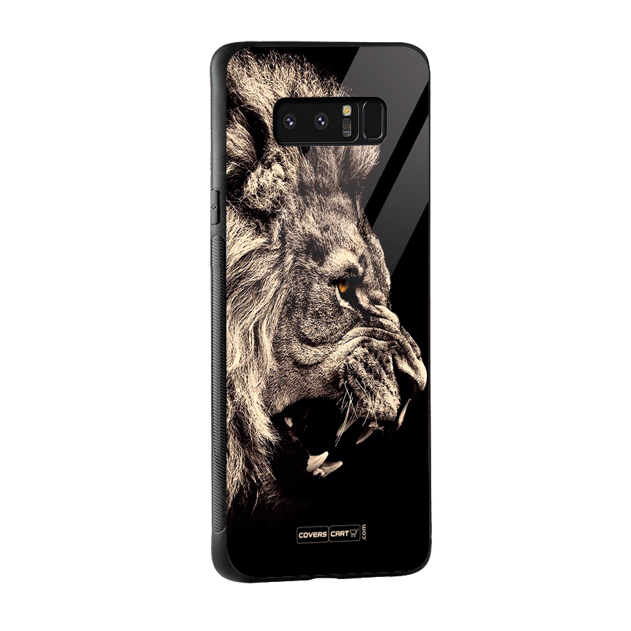 Roaring Lion Glass Back Case for Galaxy Note 8