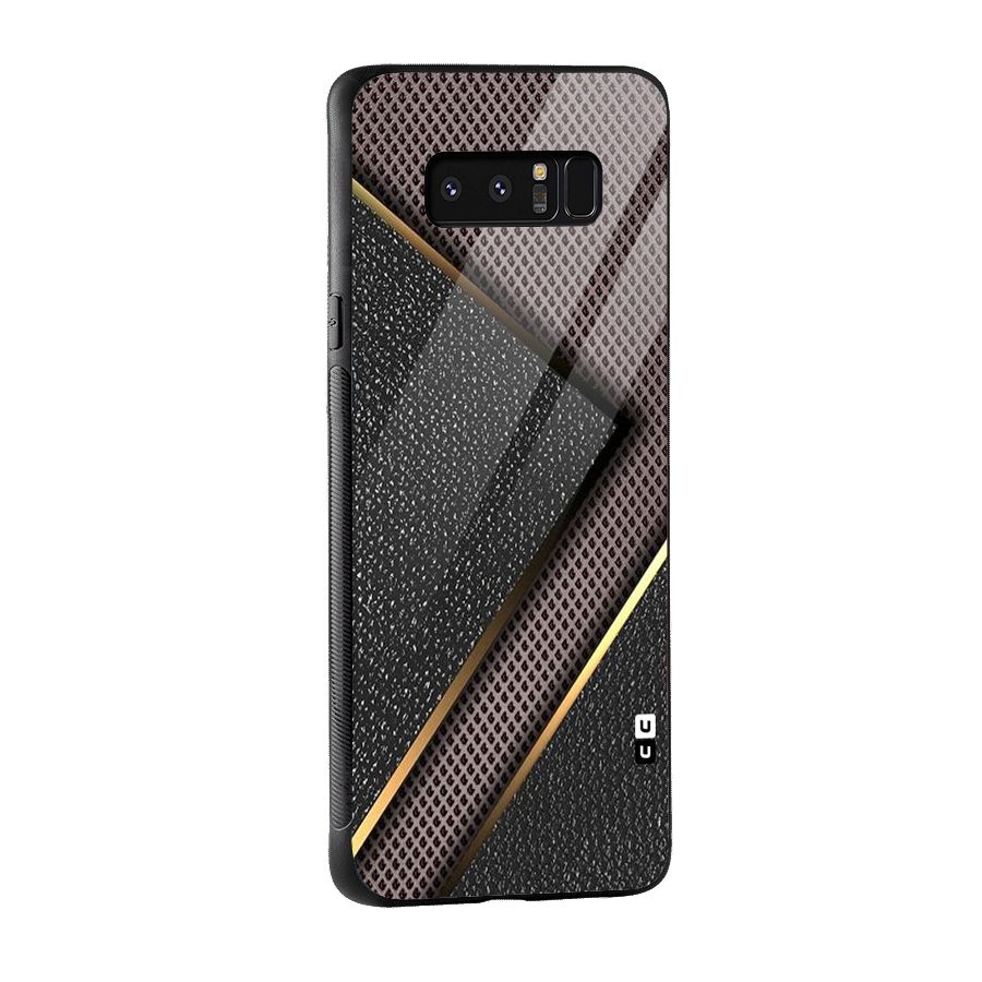 Rugged Polka Design Glass Back Case for Galaxy Note 8