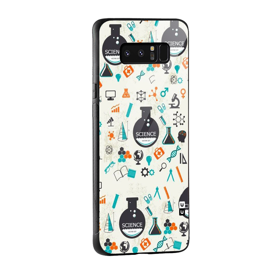 Science Side Glass Back Case for Galaxy Note 8