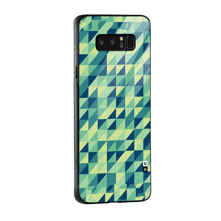 Shady Green Glass Back Case for Galaxy Note 8
