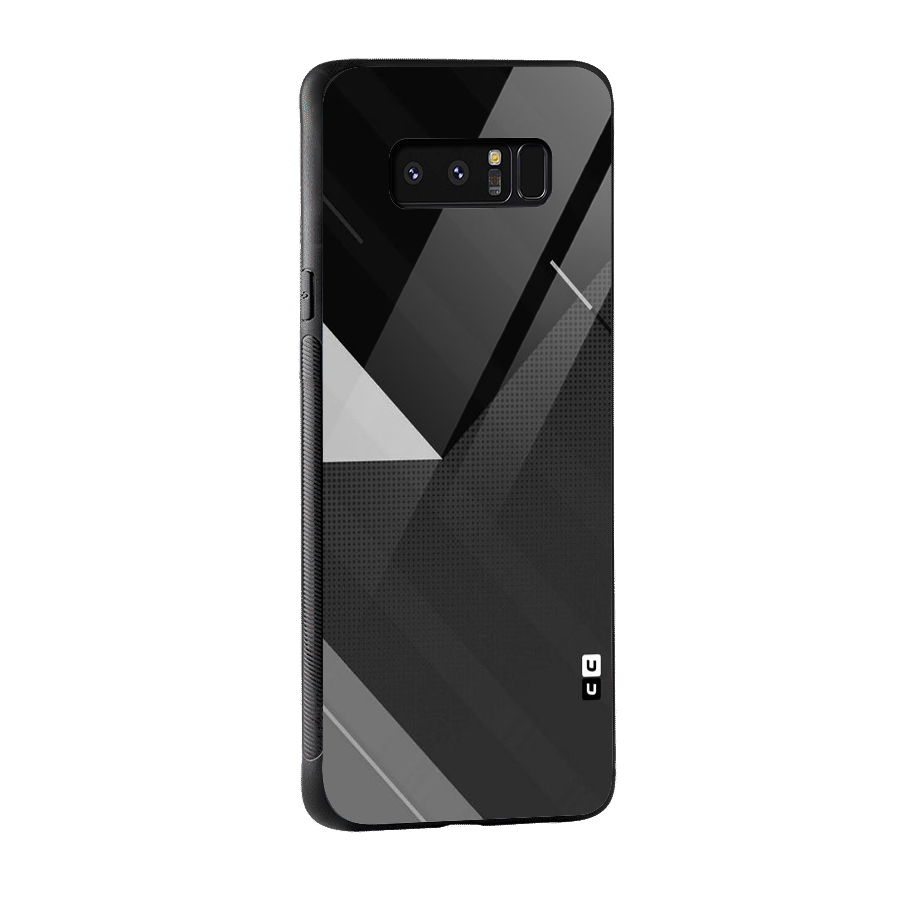 Slant Grey Glass Back Case for Galaxy Note 8