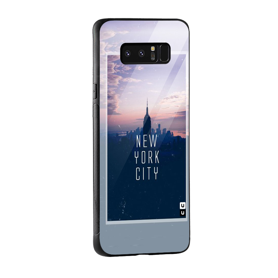 Sleepless City Glass Back Case for Galaxy Note 8