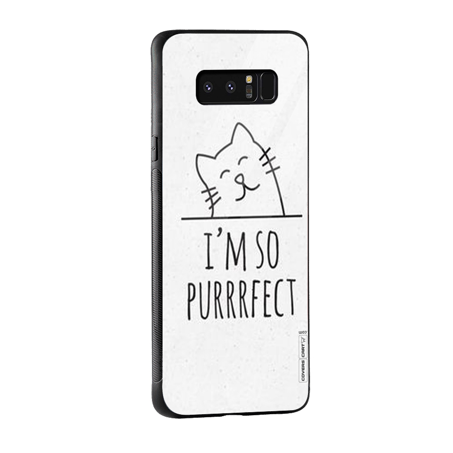 So Purrfect Glass Back Case for Galaxy Note 8