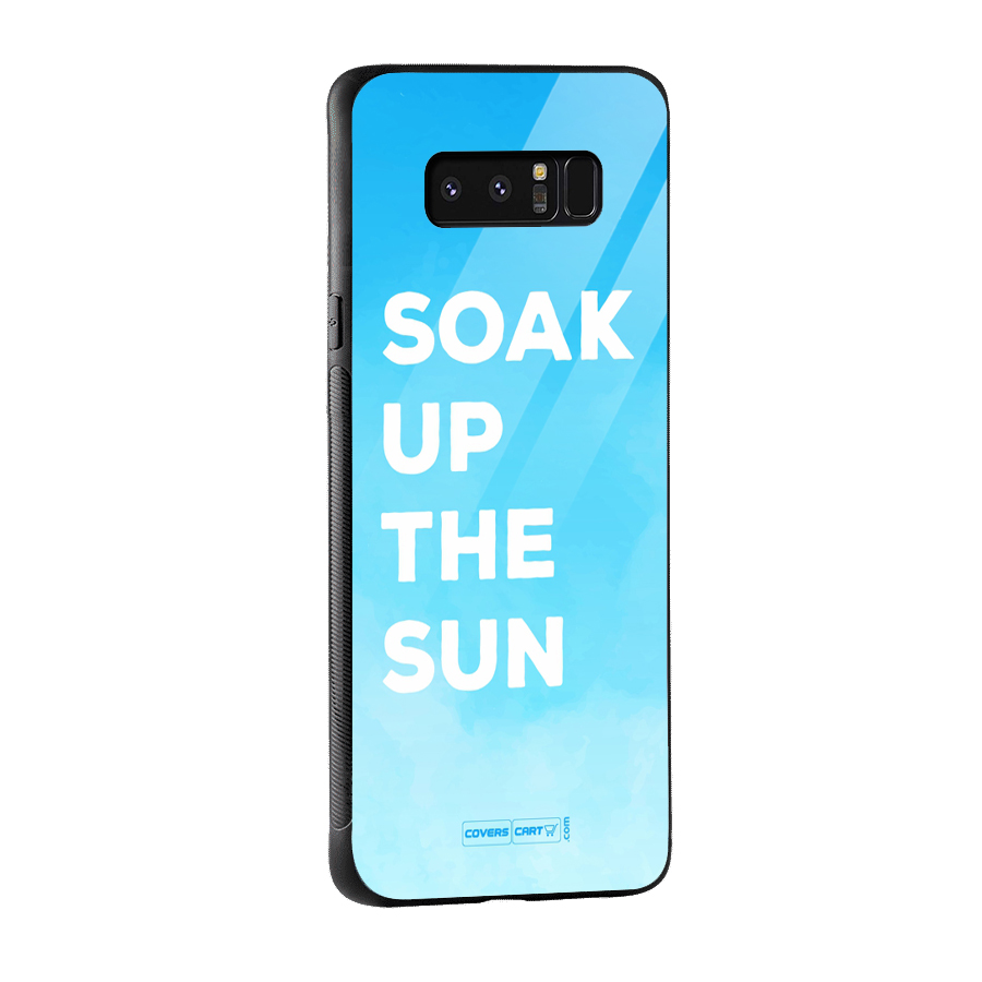 Soak Up The Sun Glass Back Case for Galaxy Note 8