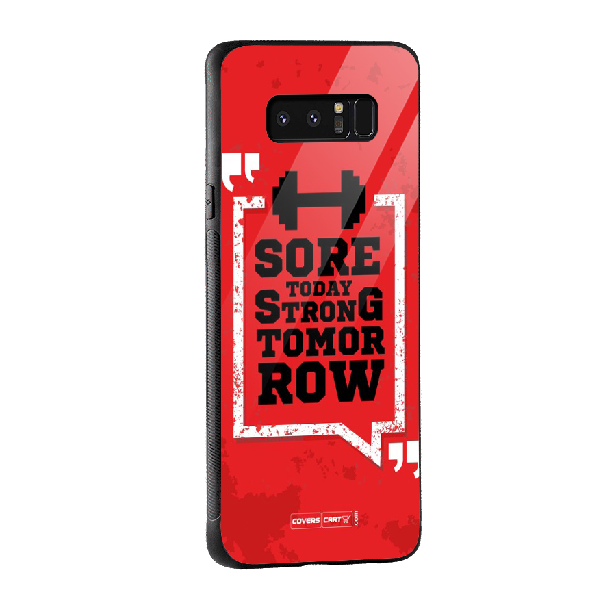 Stay Strong Glass Back Case for Galaxy Note 8