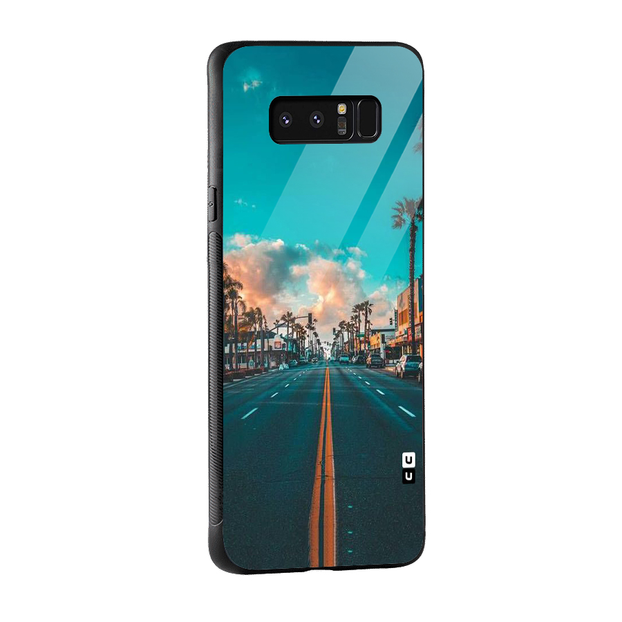 Sundown Road Glass Back Case for Galaxy Note 8