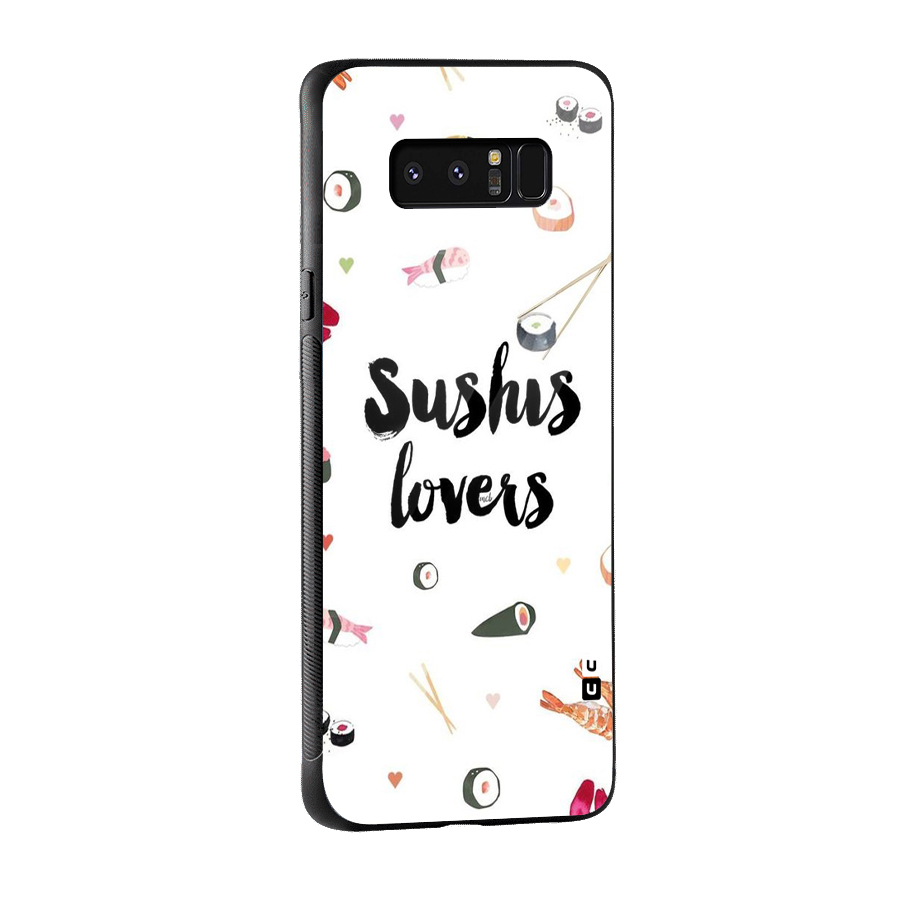 Sushi Lovers Glass Back Case for Galaxy Note 8