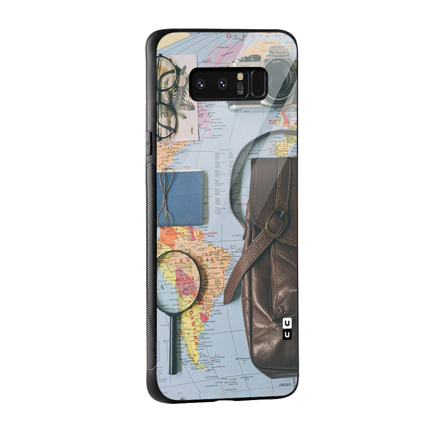 Travel Requisites Glass Back Case for Galaxy Note 8