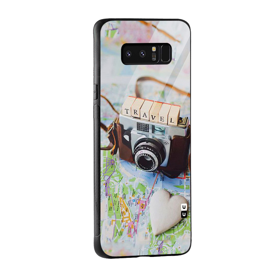 Travel Snapshot Glass Back Case for Galaxy Note 8