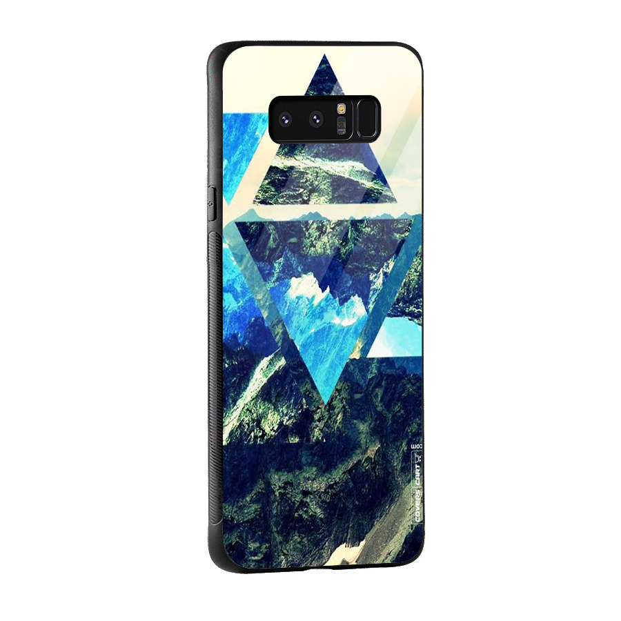 Triangular View Glass Back Case for Galaxy Note 8