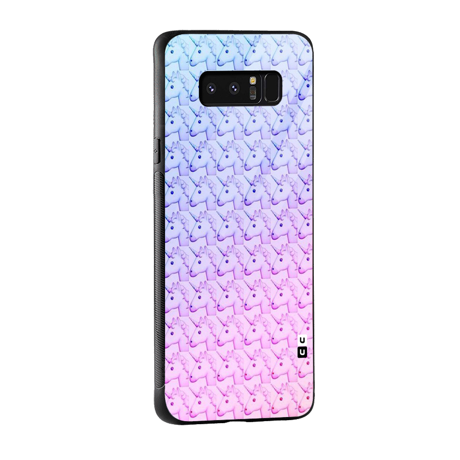 Unicorn Shade Glass Back Case for Galaxy Note 8