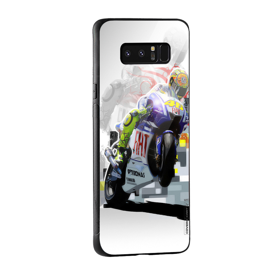 Valentino Rossi Glass Back Case for Galaxy Note 8
