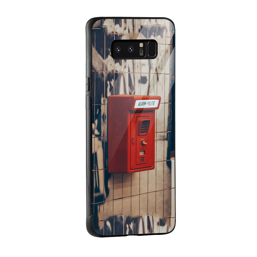 Vintage Alarm Glass Back Case for Galaxy Note 8