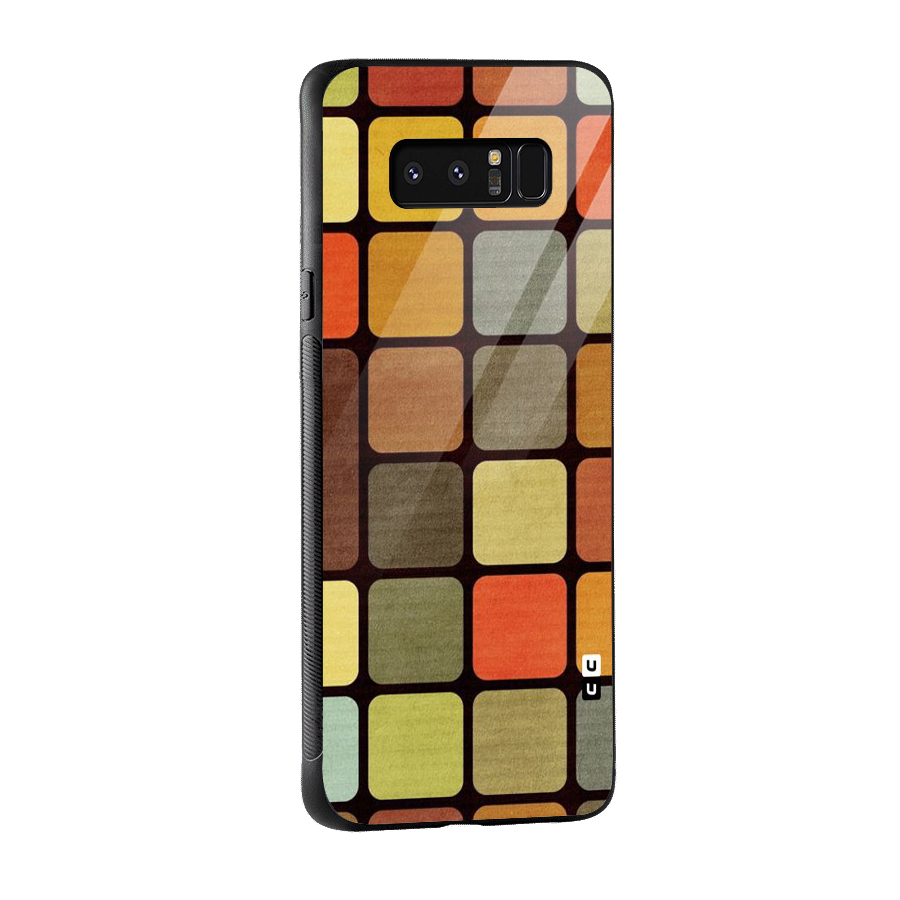 Vintage Boxes Glass Back Case for Galaxy Note 8