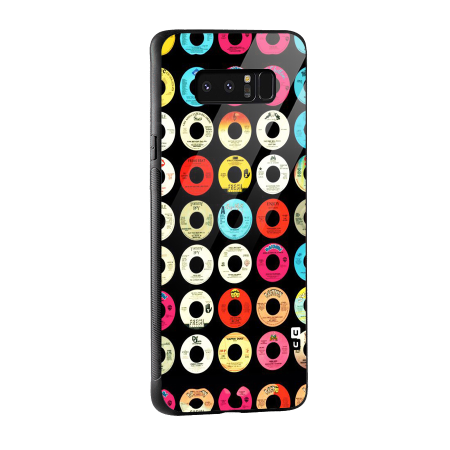 Vintage Collection CDs Glass Back Case for Galaxy Note 8